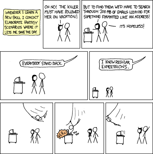 xkcd 208: Regular Expressions